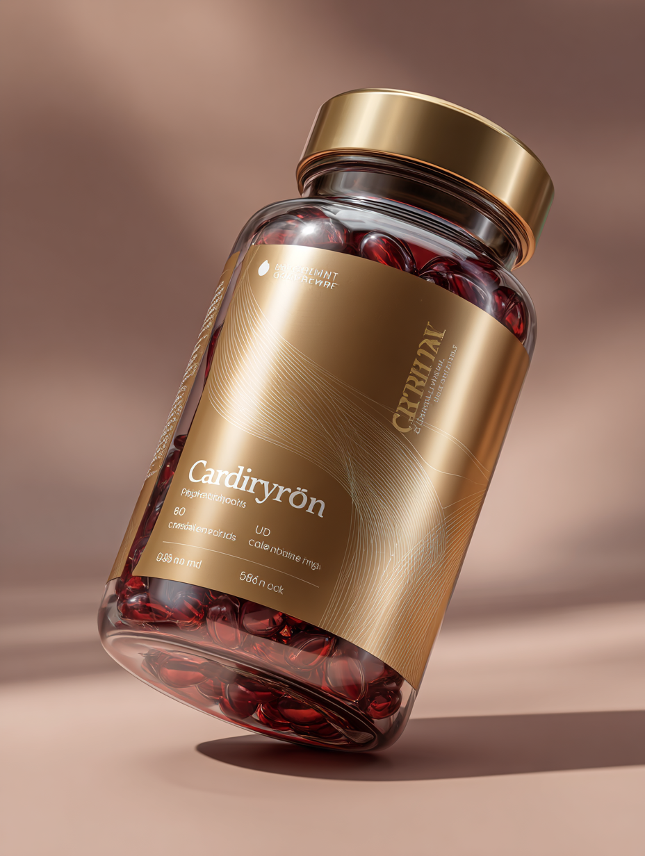 Cardiryron étrend-kiegészítő doboz, természetes összetevőkkel a vérnyomás támogatására